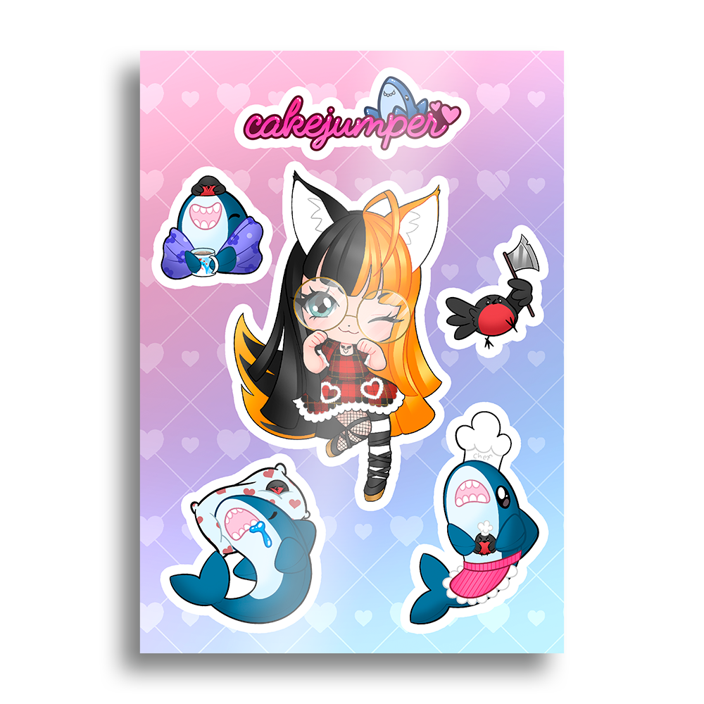 Cakejumper | Cake & the Gang - Sticker Sheet