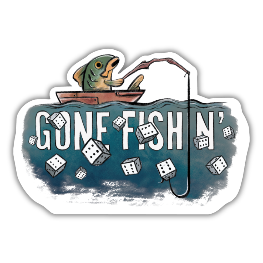 Poorhammer | Gone Fishin' - Sticker
